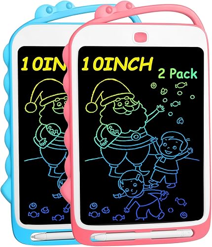 Paquete de 2 tabletas de escritura LCD para niños, colorida tableta de dibujo de 10 pulgadas para niños pequeños, tablero Dooldle de juguete para disponible en Yaxa Venezuela