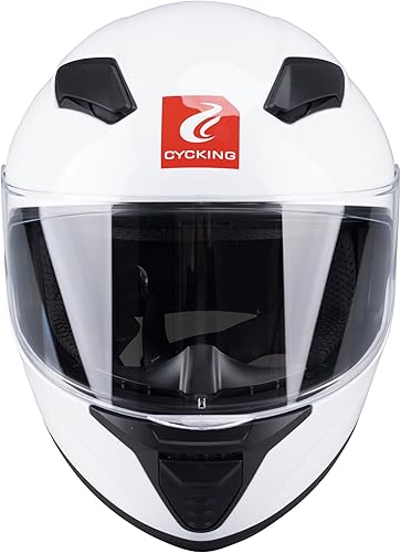 Miniatura 4 de Motorcycle Helmet Full Face Modular Dot Men Womens Black White Adult Quick Release Buckle Retro Four Season Removable Washable