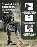 Vista 4 de SmallRig Mango de agarre de estabilizador de mano ajustable con correa para el hombro para DJI RS 3 / RS 3 Pro / RS 2 Estabilizador, agarre