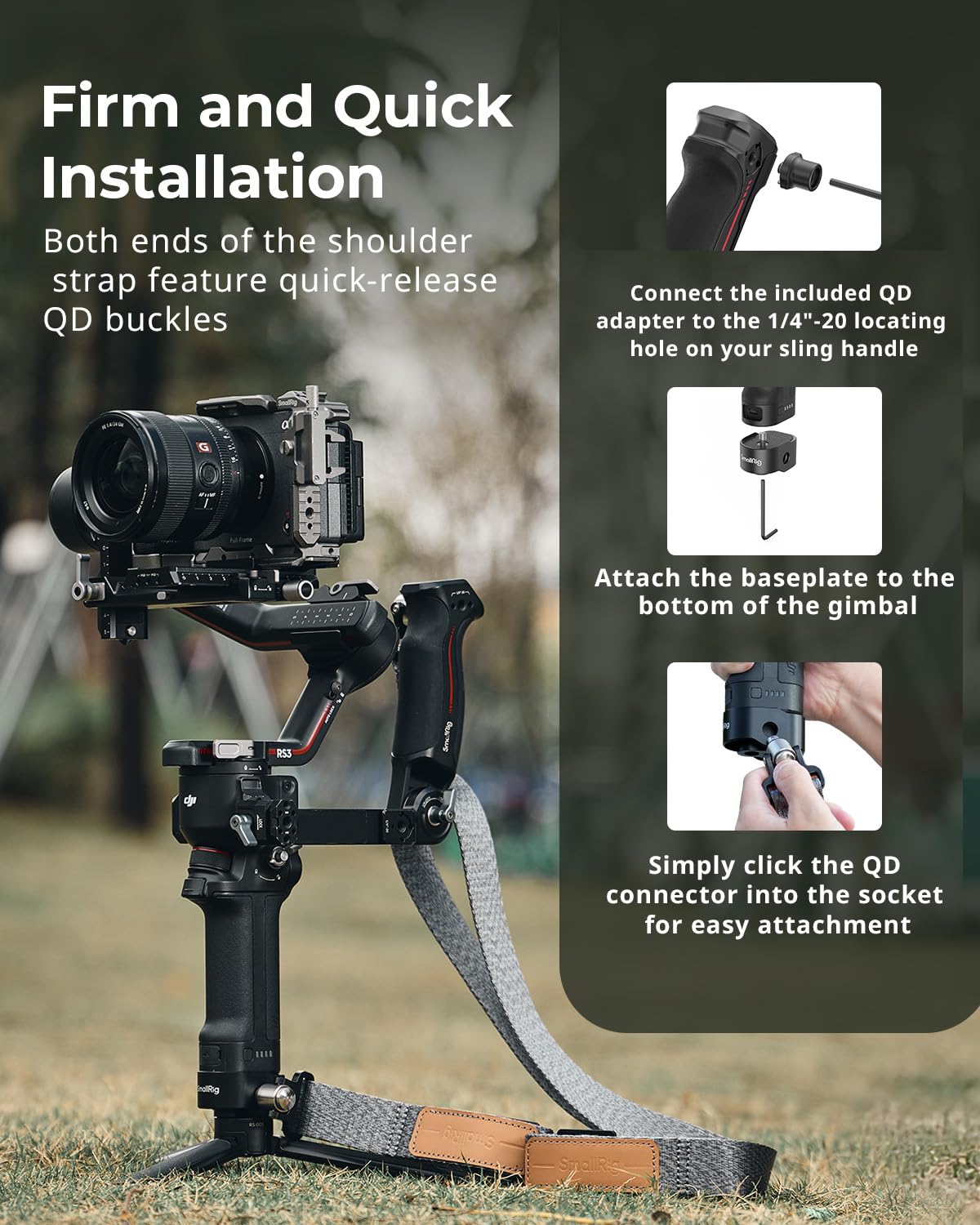 Amazon | SmallRig スリングハンドルキット DJI対応 RS 2 / RS 3 / RS