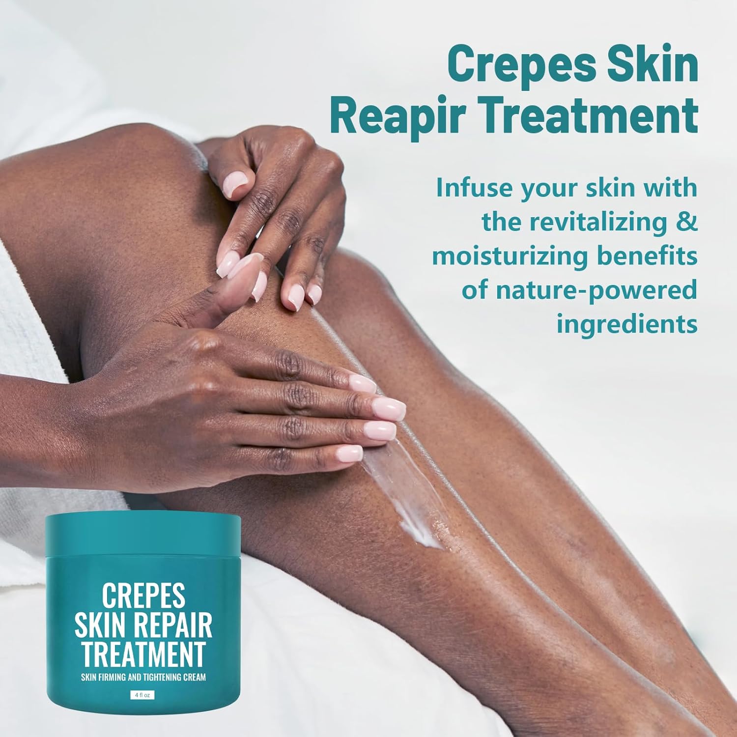 Crepes skin cream for aging skin ，Crepes Skin Repair Treatment, Firming Cream with Hyaluronic Acid & Shea Butter to Deeply Moisturize & Tighten Wrinkly Dry - Image 2