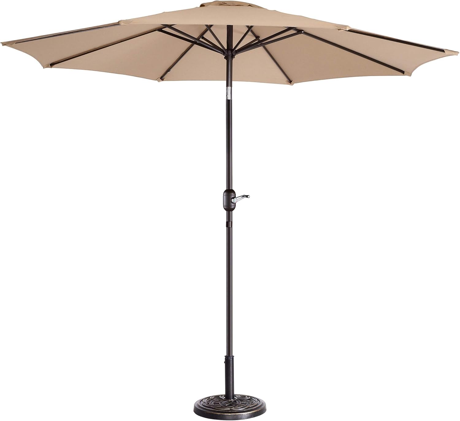 9-Foot Outdoor Patio Umbrella, Beige