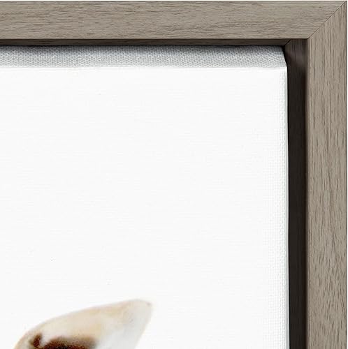 Miniatura 8 de Kate and Laurel Sylvie - Lienzo enmarcado con diseño de jirafa de goma de mascar de Amy Peterson Art Studio, 18 x 24 pulgadas, gris, arte decorativo