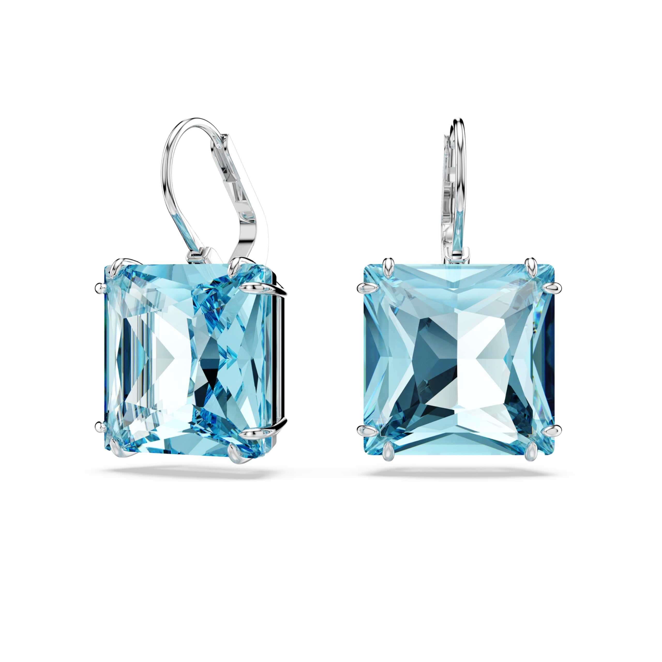 

                                                    Swarovski Millenia Earrings, Square cut crystal, B