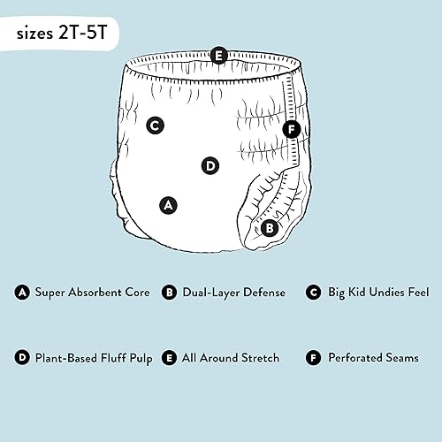 Miniatura 4 de The Honest Company Clean Conscious - Pantalones de entrenamiento para pieles sensibles  Hipoalergénicos, sin fragancia, Momentos mágicos + besos de