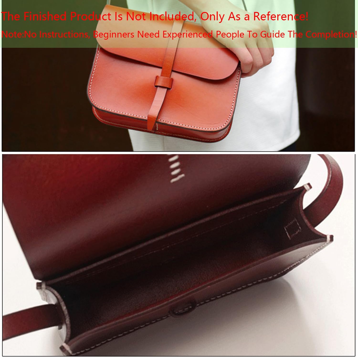 RIVEENY Acrylic Leather Template for Women's Shoulder Bag, Transparent