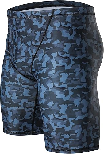 K898 Pantalones cortos de natación de pierna cuadrada para hombre UPF50+,Retención de la forma de la tela de los hombres del traje de baño de la