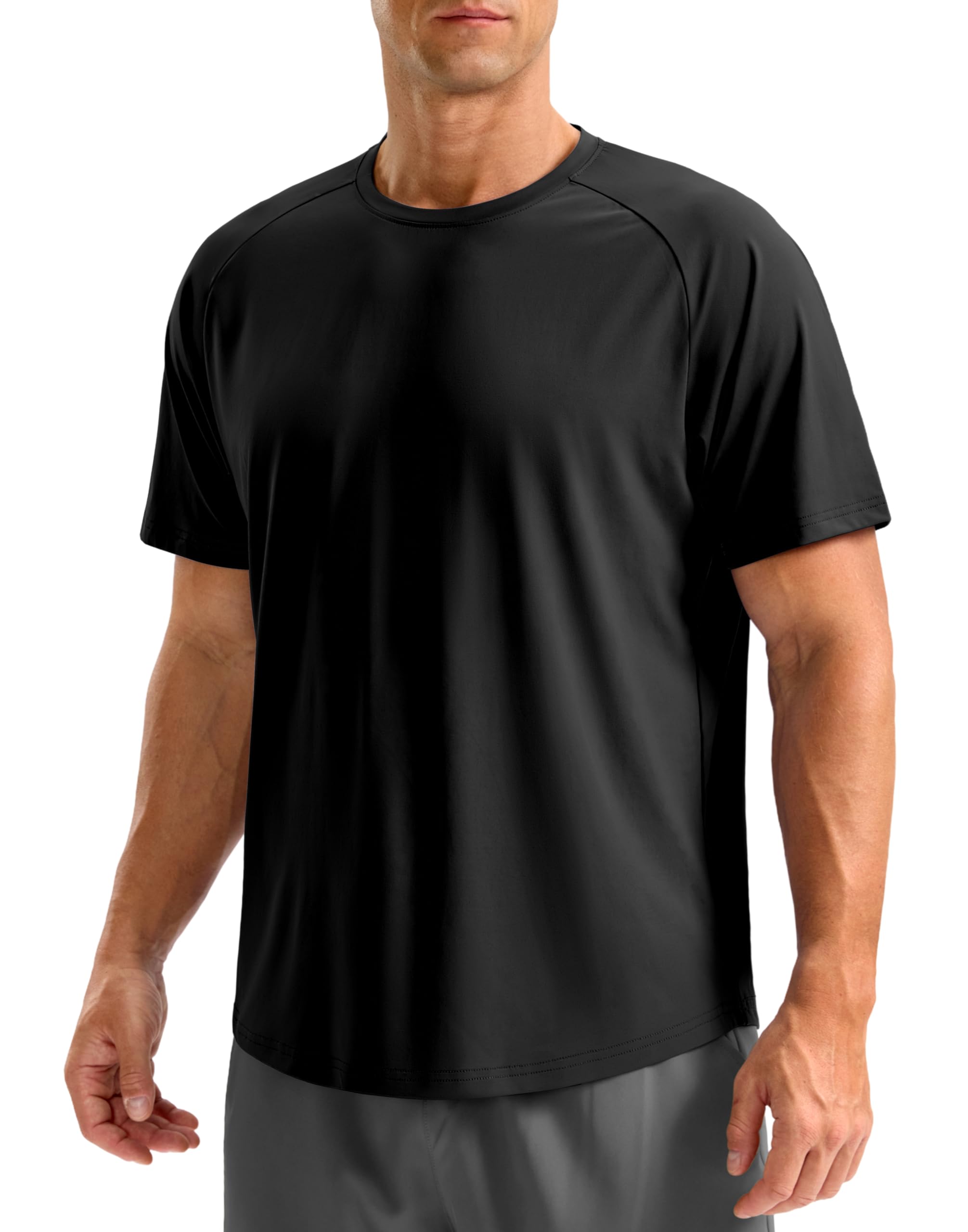 Soothfeel Men's Workout Athletic Shirt Moisture Wicking Running T-Shirt