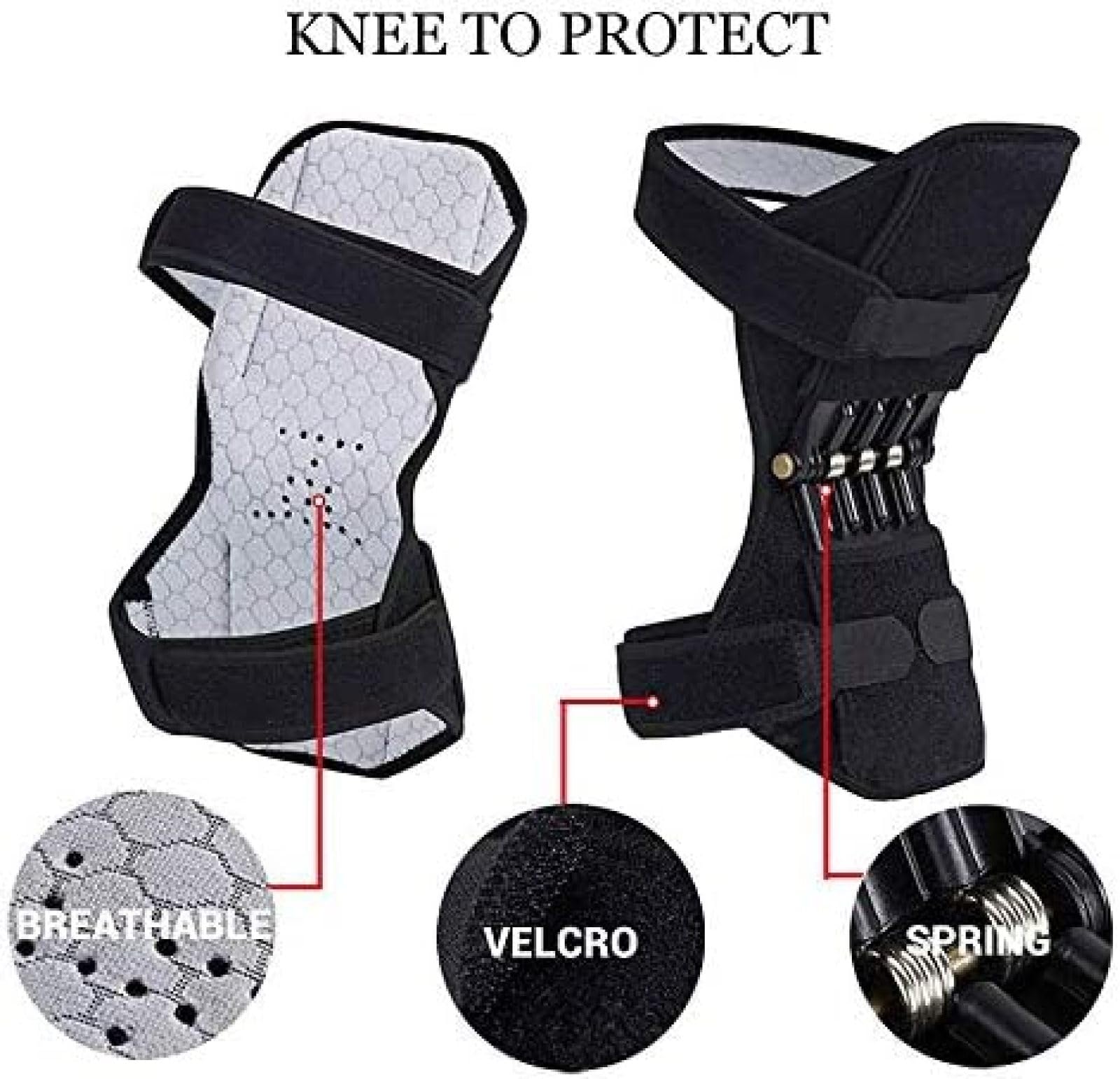 Elevador De Rodilla - Rodillera Con Resorte Elevadores Eléctricos Protección De Rodilla Impulsar La Pierna Vieja Y Fría Banda Para La Rodilla Montañismo Cuidado Profundo Soporte Para Las Articulac