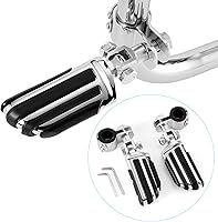 Vista 13 de Estriberas para motocicleta y autopista, compatible con Harley Road King Street Glide, Honda, Suzuki, Yamaha con protector de motor de 1 pulgada