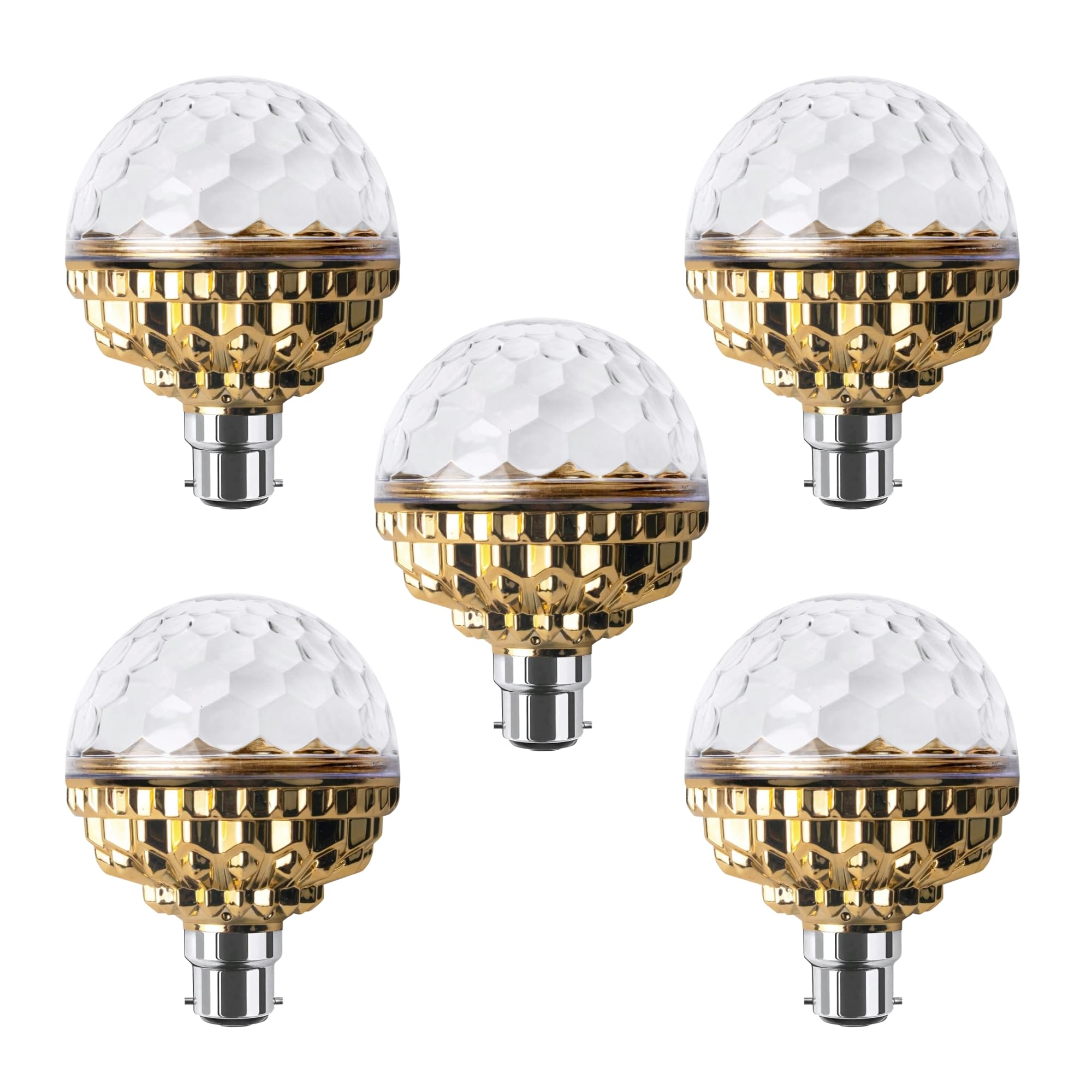 AMPEREUS® 12W Multicolour LED Decorative Bulb for Home - Smart Diwali Lighting for Room & Festive Decoration | Colour Changing LED Lights for Home, Parties & Festivals (5 PCS)