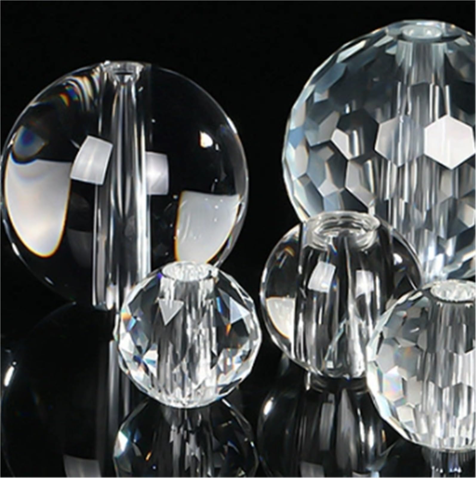 Feng Shui Sfera Di Cristallo Prismi Di Cristallo Con Sfera Di Cristallo Trasparente Decorazione Con Sfera Di Vetro For La Casa, Il Ristorante, L'hotel, Ecc Per Meditazione Decorazione(Clear 1)