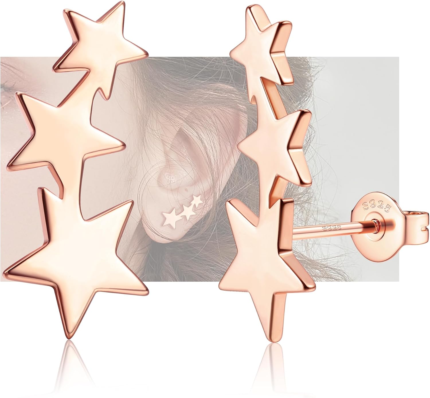 JeweBella Oorbellen Zilver 925 Set voor Dames 14K Vergulde JeweBella Oorbellen Zilver 925 Set voor Dames 14K Vergulde