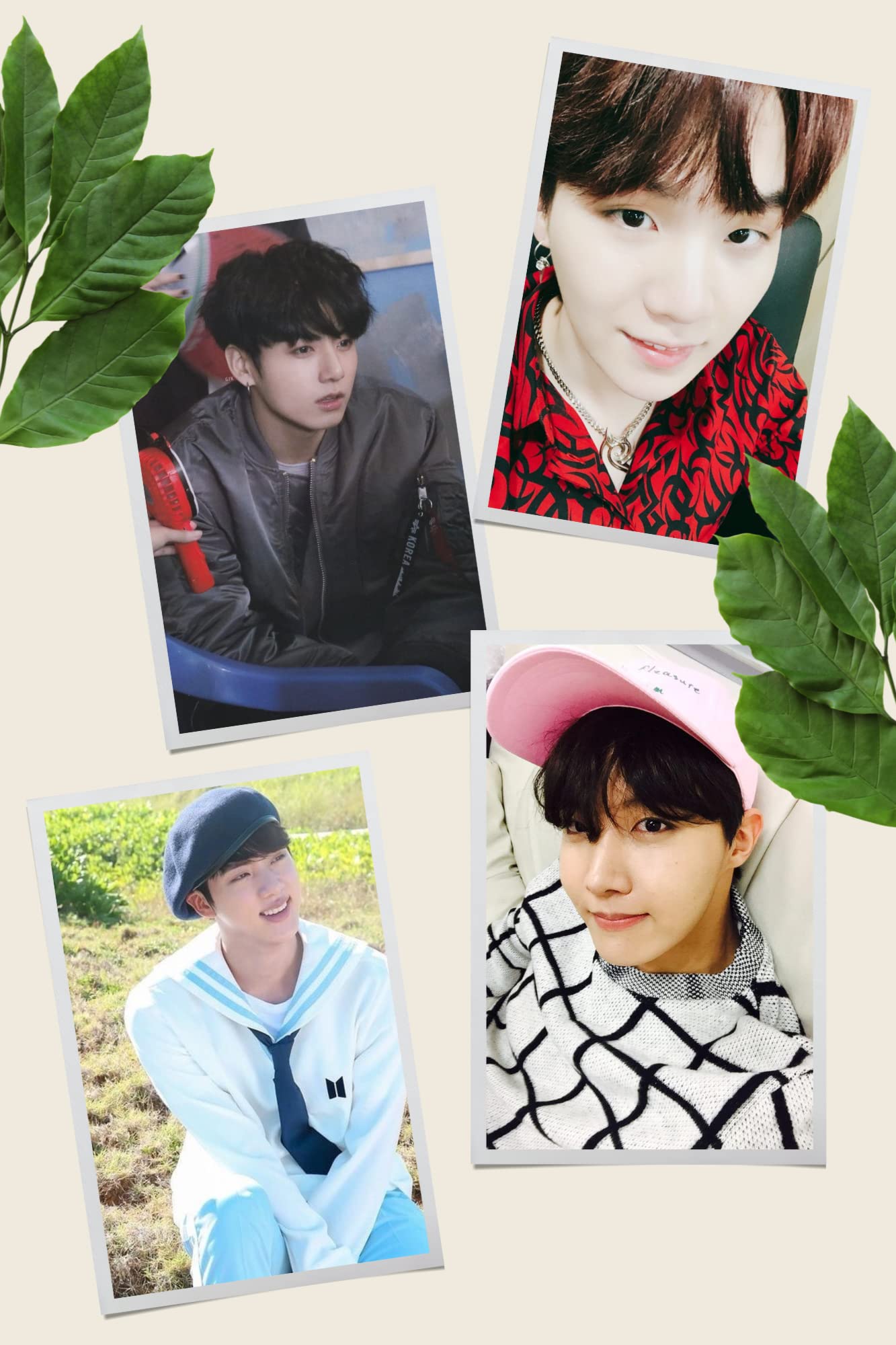 Fusion Cart BTS Army Latest Lomocards All 7 Member for Room Décor