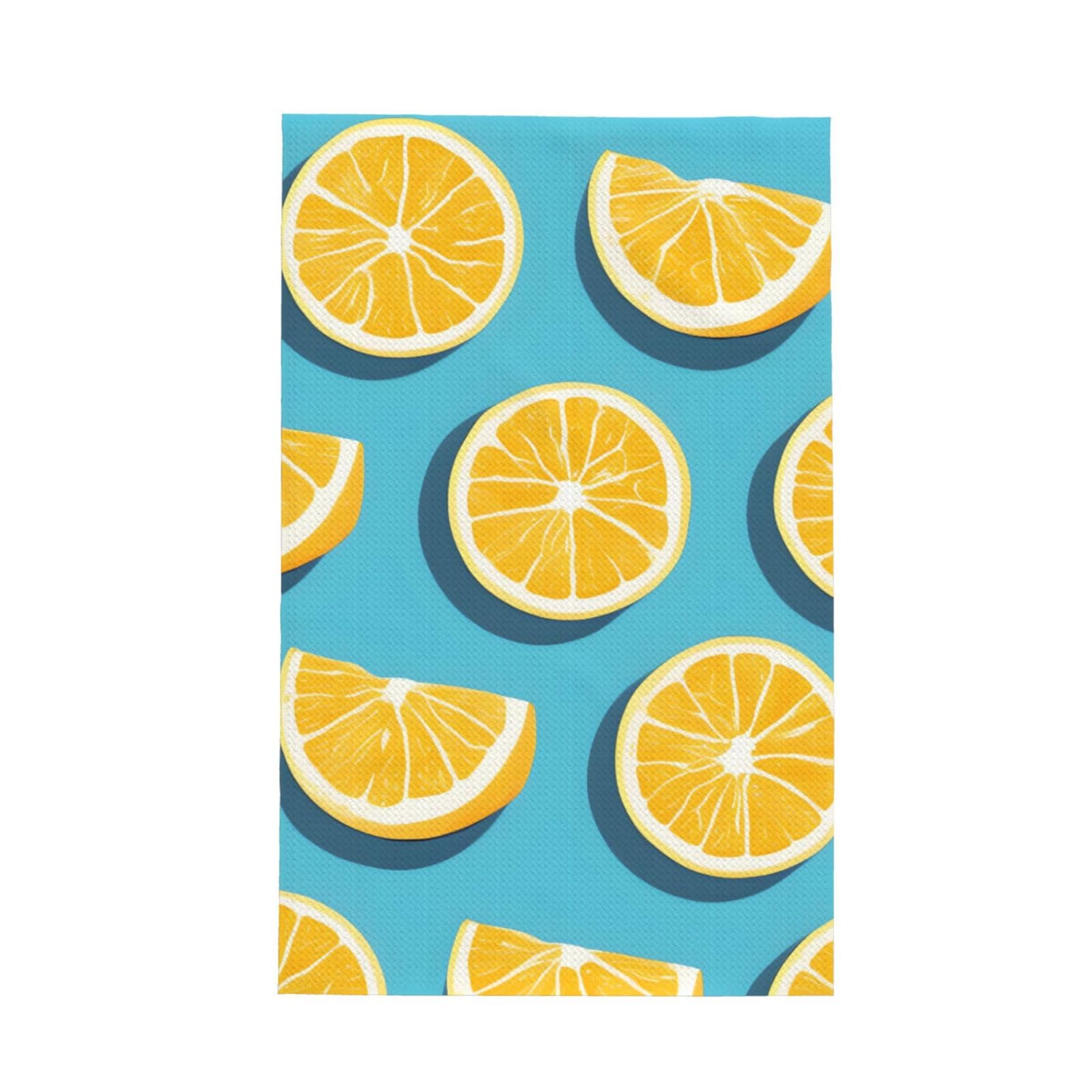 SXZVVBN Lemon wedges Super Absorbent Microfibre Waffle Towels Fast Drying Dish Cloths Home Cafe Barista