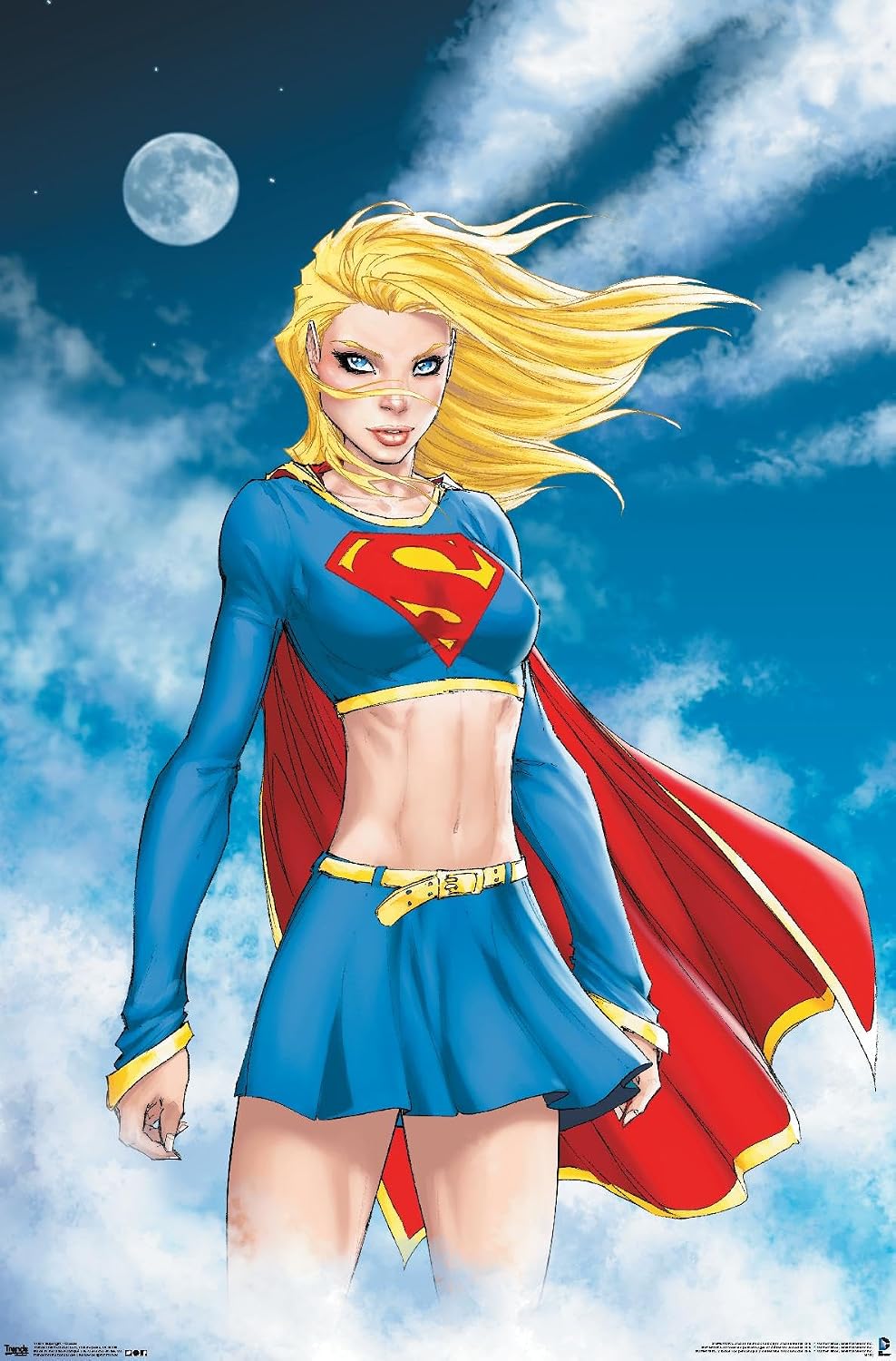 Trends International DC Comics Supergirl - Clouds Wall Poster, 19L x 13W, Premium Unframed Version
