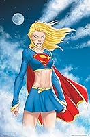 Vista 9 de Trends International DC Comics - Póster de pared de Supergirl - Nubes, 14.725 x 22.375 pulgadas, versión enmarcada de madera de granero