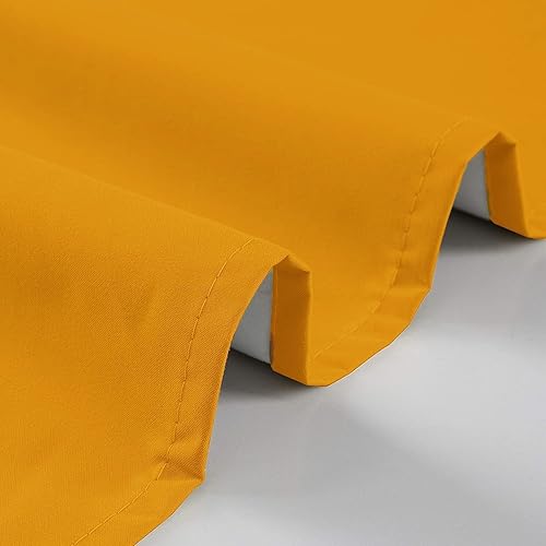 Miniatura 37 de Diamond Home Linens Juego de 3 cortinas y cenefa con forro térmico 100% opaco para ventana de cocina