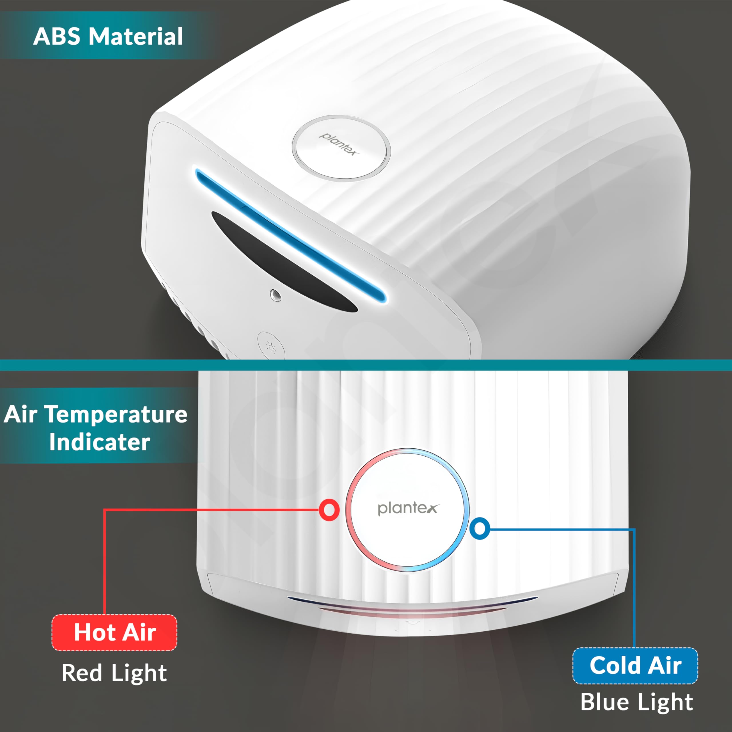 Plantex Automatic Hand Dryer - Touch-Free & Quiet -4