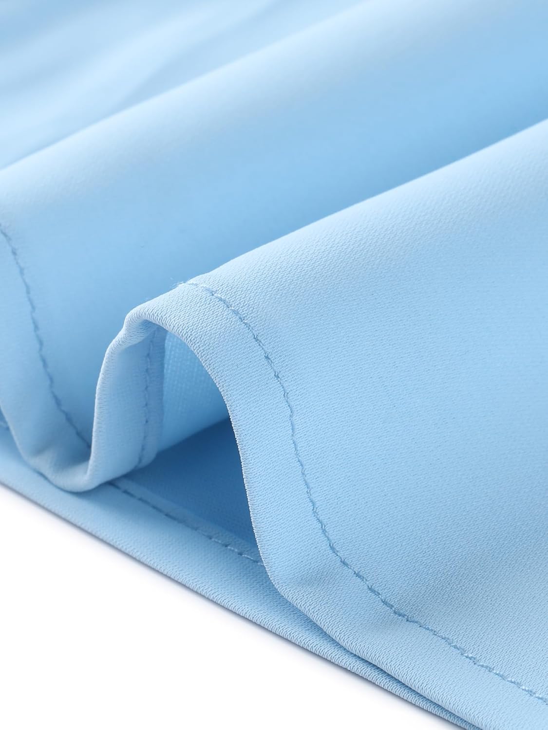 Allegra K Button Down Shirt for Women's Sheer Short Sleeve Point Collar Work Tops - Image 5