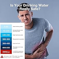 Vista 2 de Medidor digital de agua 4 en 1 TDS 2025 – Medidor TDS EC y temperatura (°C, °F) preciso y fiable – 0-9999ppm – Pruebas profesionales para agua