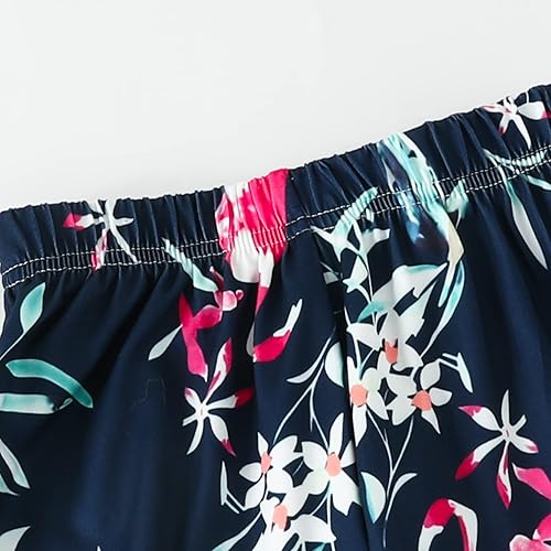 Miniatura 4 de Fashion Little Girl's 2 Piece Clothes Set Summer Toddler Garments Ruffle Trim Top and Floral Long Bell Bottoms Pants