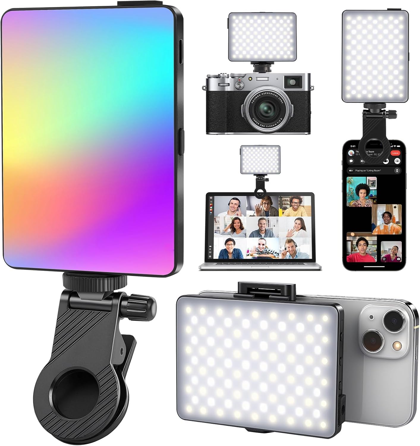 Deoxys RGB LED Video Light with Color Temperature 2800K-6800K for Shooting Video, Product Photography, Makeup Shoot and More|CRI 80 with Lumen| Battery 3000 mAh| Type-C Charging-image-41