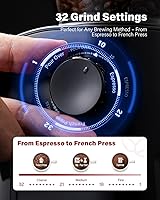 Vista 3 de SHARDOR Electric Burr Coffee Grinder for Home Use, Coffee Bean Grinder for 32 Grind Settings, 40-Second Adjustable Timer, One-Touch Start & Cleaning