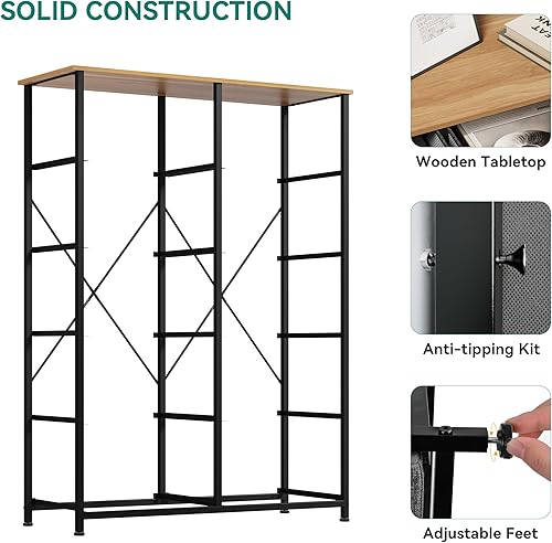 Vista 15 de YITAHOME Cómoda de 10 cajones – Torre de almacenamiento de tela, unidad organizadora para dormitorio, sala de estar, pasillo, armarios