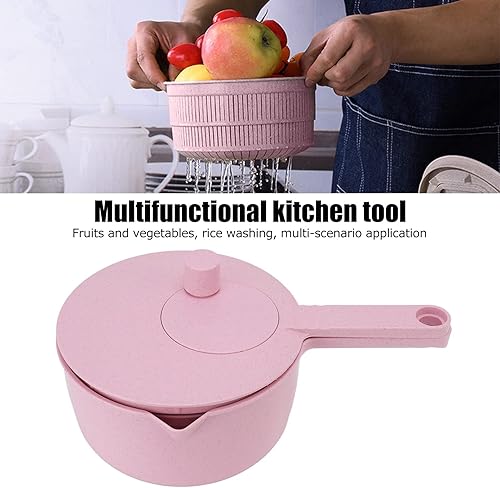 Miniatura 2 de Pilipane Quick and Easy Multi Use Lettuce Rotator, Large Salad Rotator, Vegetable Washer Dryer Drainer Strainer, Compact Storage, for Washing,