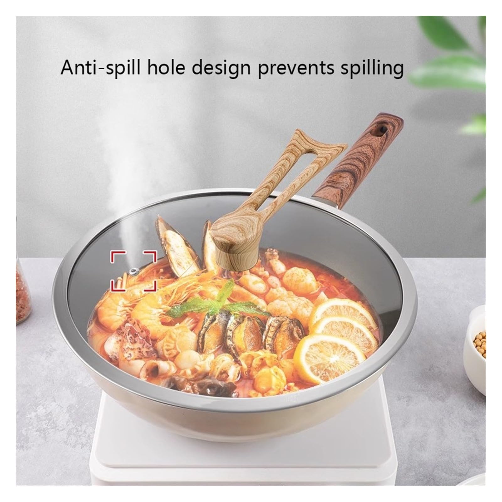 Tapa Universal De Vidrio para Sartenes, Cubierta De Vidrio Templado Grueso para Uso Doméstico, Compatible con Sartenes, Woks, Tapas De Repuesto para Sartenes(Un color-32cm)