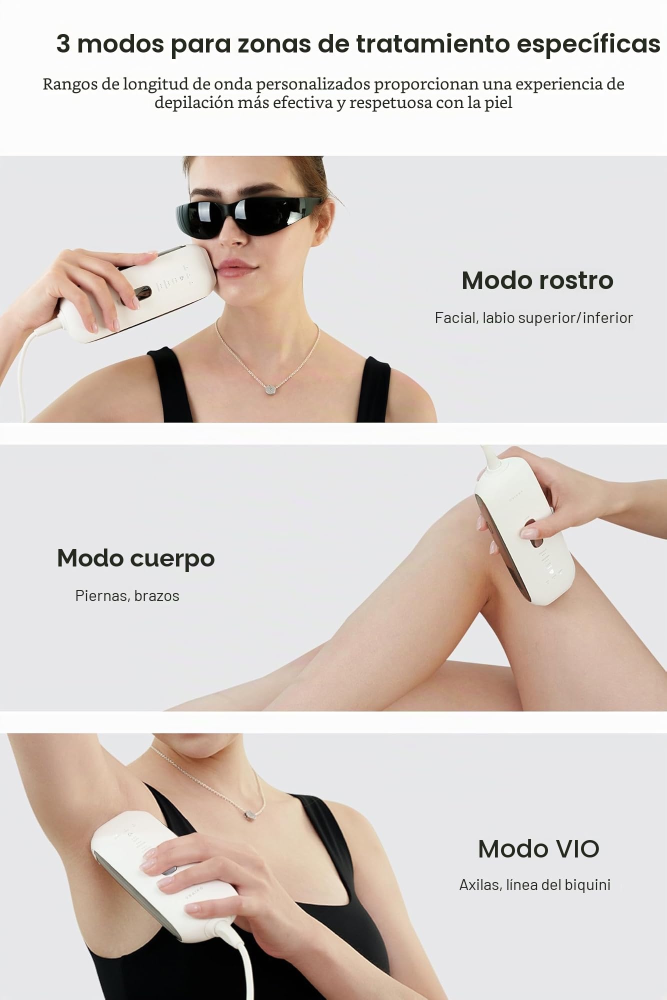 LYRA IPL Hair Removal Device, Laser Hair Removal for Women and Men, Sapphire Ice-Cooling Contact with Interchangeable Attachment Filters, More Skin-Friendly Long-Lasting & Painless Results