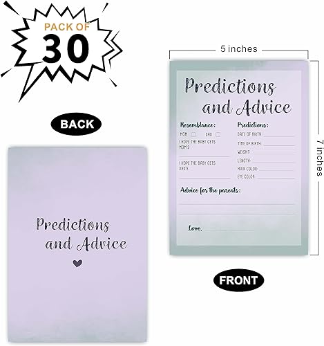 Miniatura 10 de Tarjetas de juego para baby shower, 30 colores degradados de uva para baby shower, tarjetas de juego de doble cara de 5 x 7 pulgadas para niños o