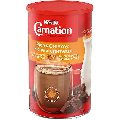 Miniatura 14 de CARNATION Nestle - Chocolate caliente rico y cremoso, 3.7 lbs3.7 libras, lata, importado de Canadá