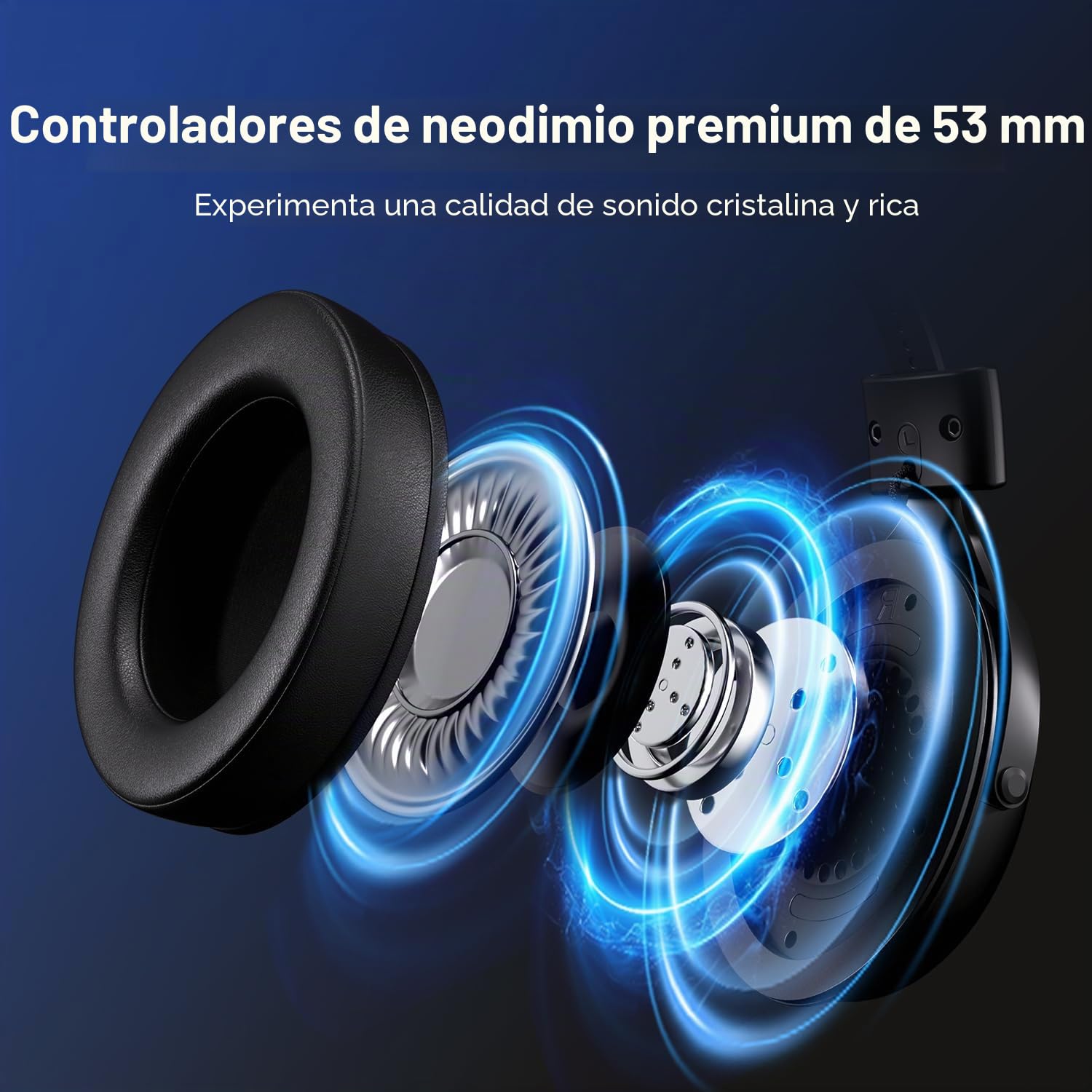 MCHOSE V9 Pro - Auriculares de juego para videojuegos, sonido envolvente 7.1 Esports, color negro