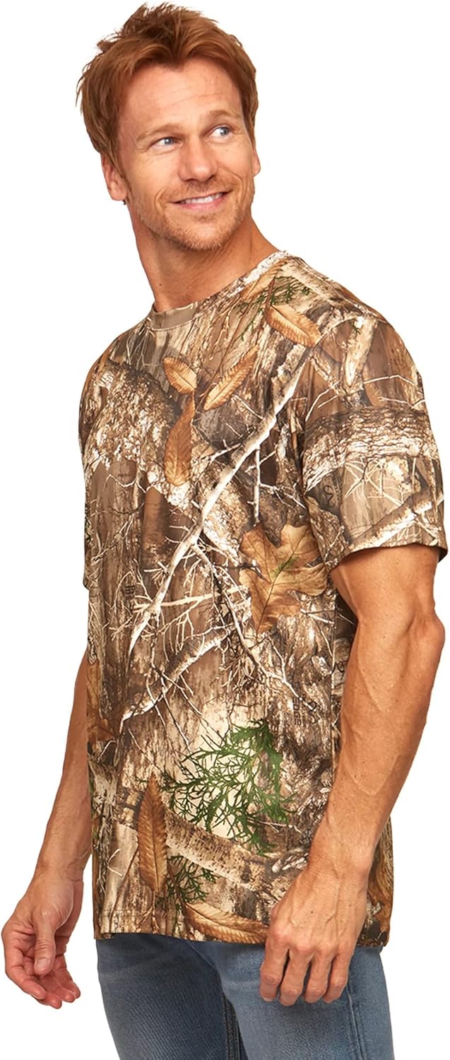 Realtree Men's Essential Camo Lightweight Performance Short Sleeve Shirt - Image 3
