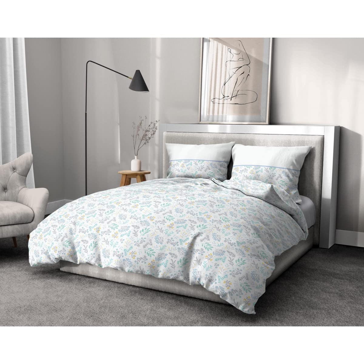 Funda nórdica Adonis azul de 240x260 para renovar el estilo del dormitorio