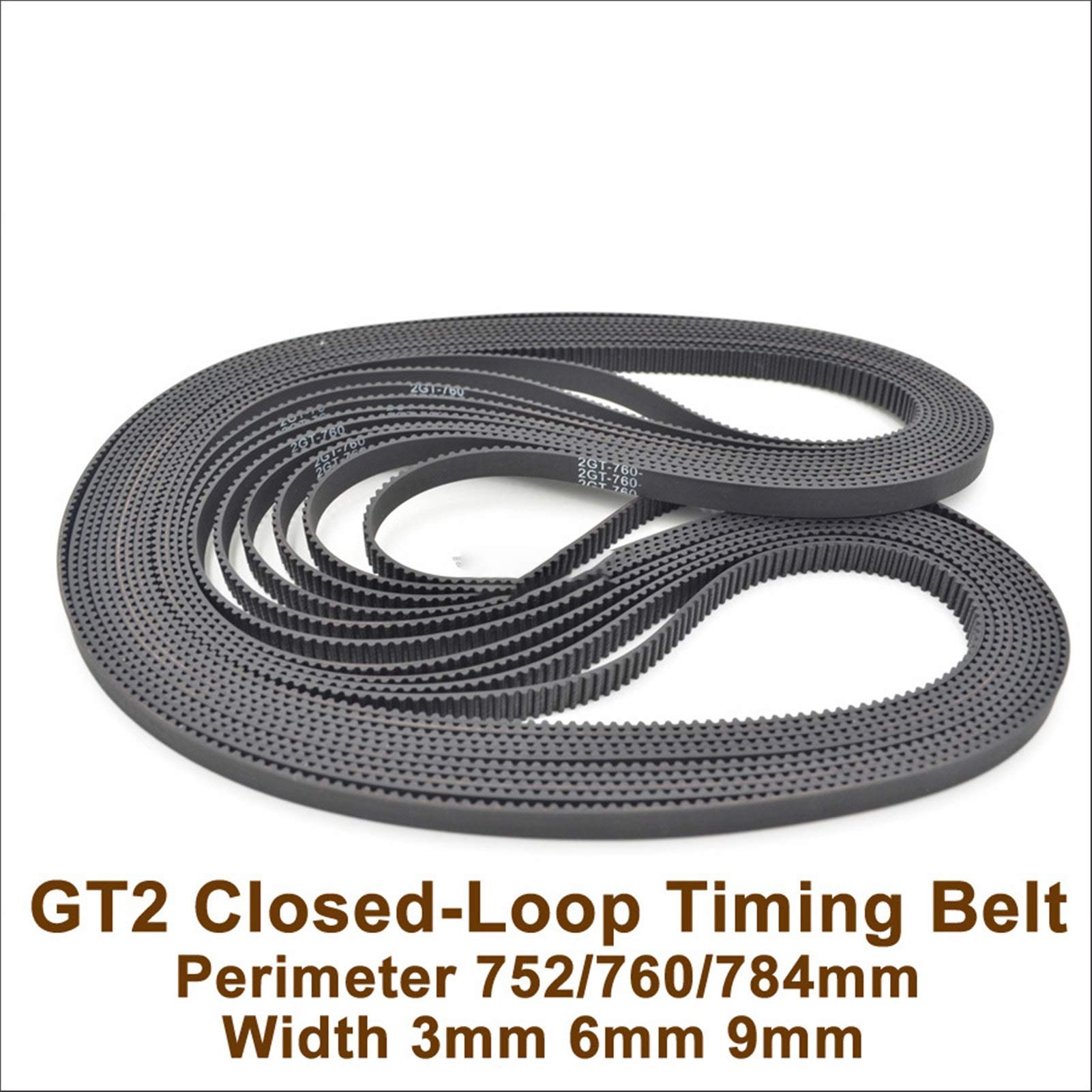 Courroie 2GT-6 Pour CNC QUARKZMAN 10pcs 2GT Calage Courroie Fermé Boucle Caoutchouc Courroie 520-2GT-6