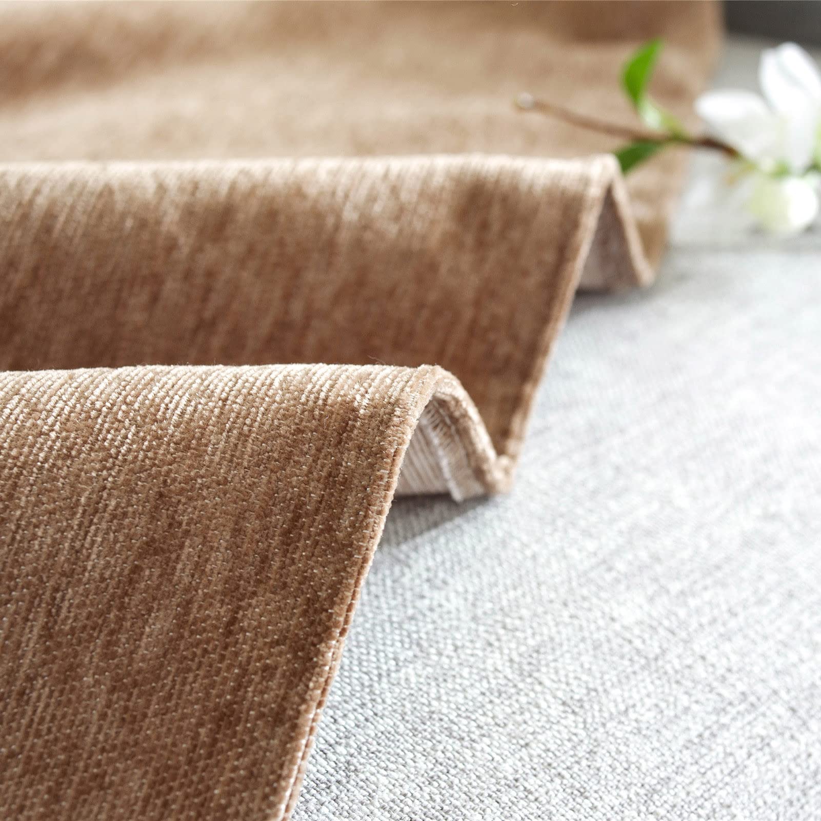 Coperta in ciniglia, testurizzata, morbida, accogliente, calda, per divano, letto, poltrona, copriletto (caffè, 180 x 380 cm)