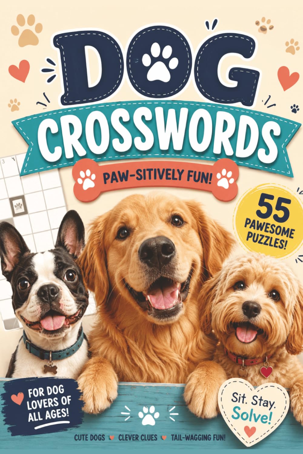 Dog Crossword Puzzle: Dog Crossword Puzzles: Crossword Puzzles about Dog Breeds, Canine Behavior, and Famous Dogs and More | 6x9 inches, 110 Pages | ... Gift for Holidays, Travel, and Relaxation
