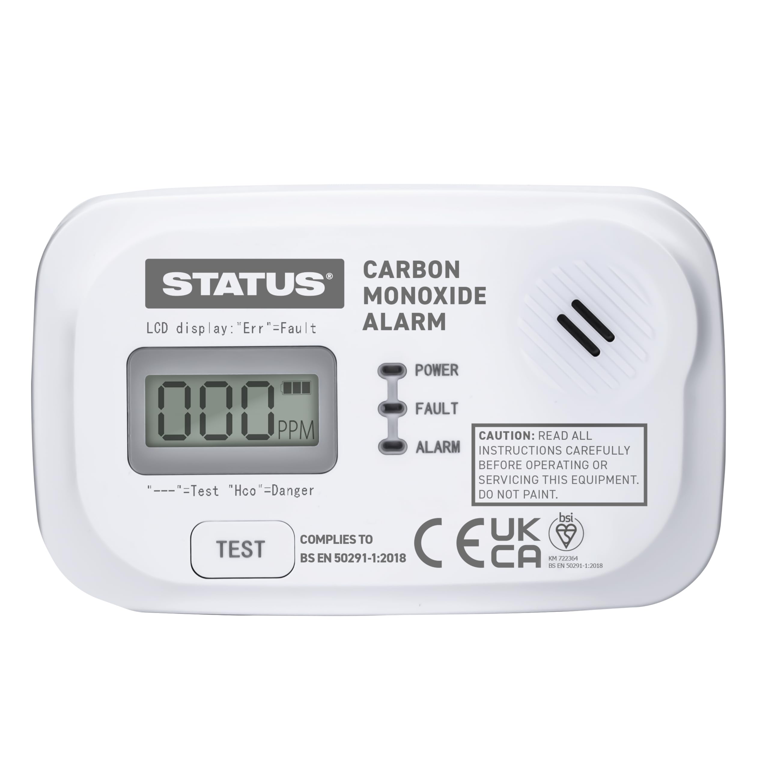 Status Digital Smoke Alarm - White