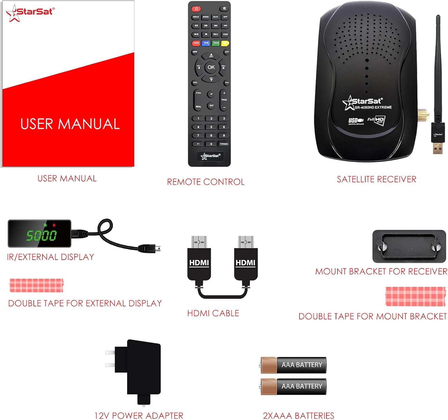 Star Sat SR-4080HD Extreme Satellite Receiver User Manual