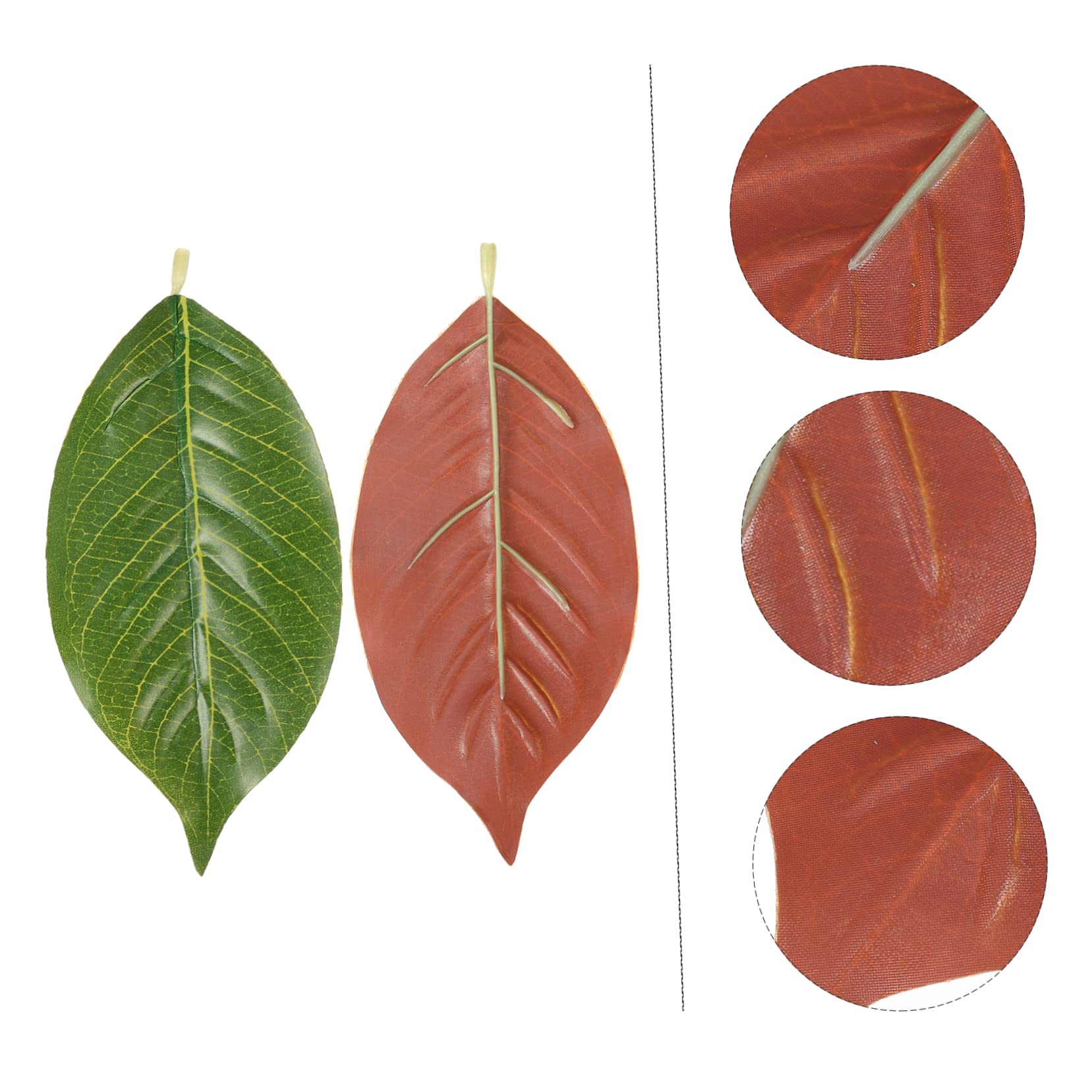 ABOOFAN 150pezzi Foglie Di Magnolia Finte Foglie Artificiale Per Decorazione Ambientale Per Piante e Terrari Facili Da Curare e Sempre Verdi