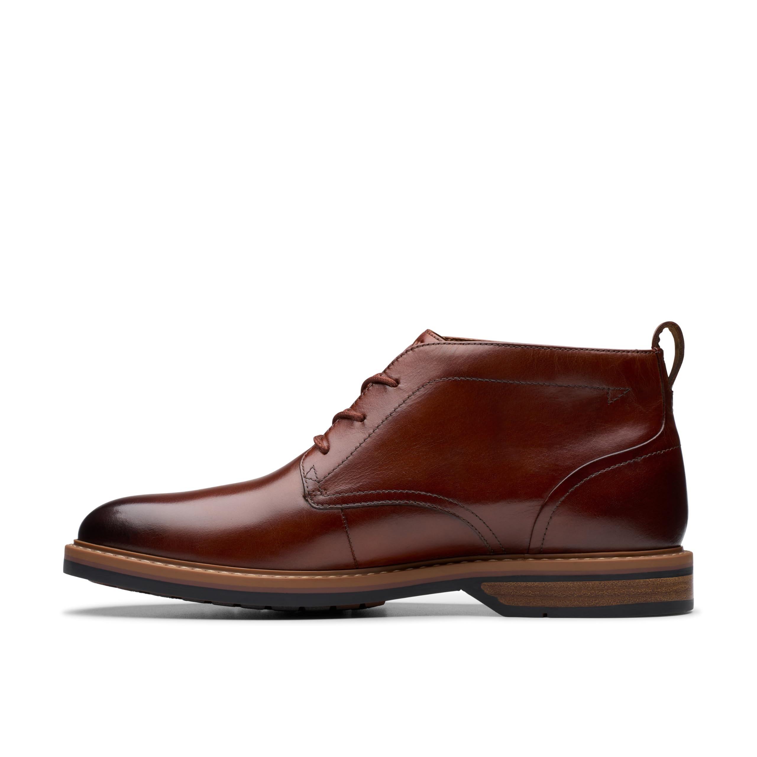 Clarks Aldwin Chukka Mens Mid Tan Lea, 6.5