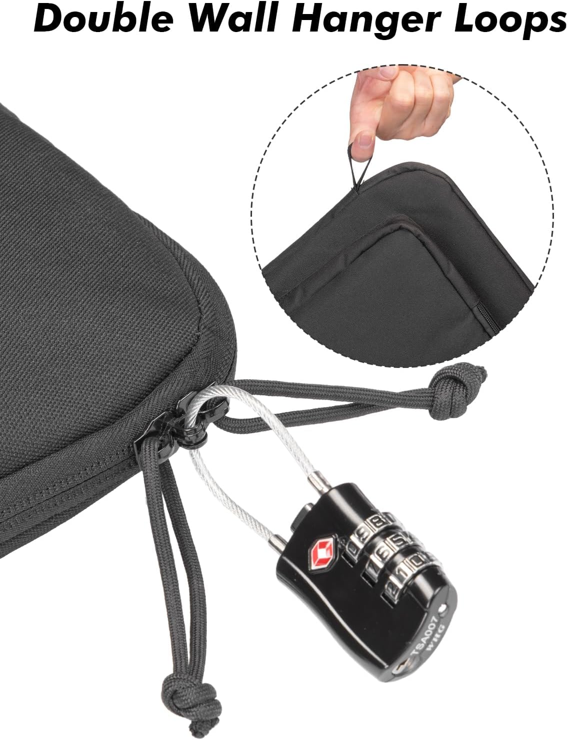 28/32 inch Soft Rifle Case, Short Rifle Bag Gun Case Lightweight, Small Shotgun Bag with Adjustable Shoulder Strap for Outdoor Hunting Shooting,Wall Hanger, Black - Image 4