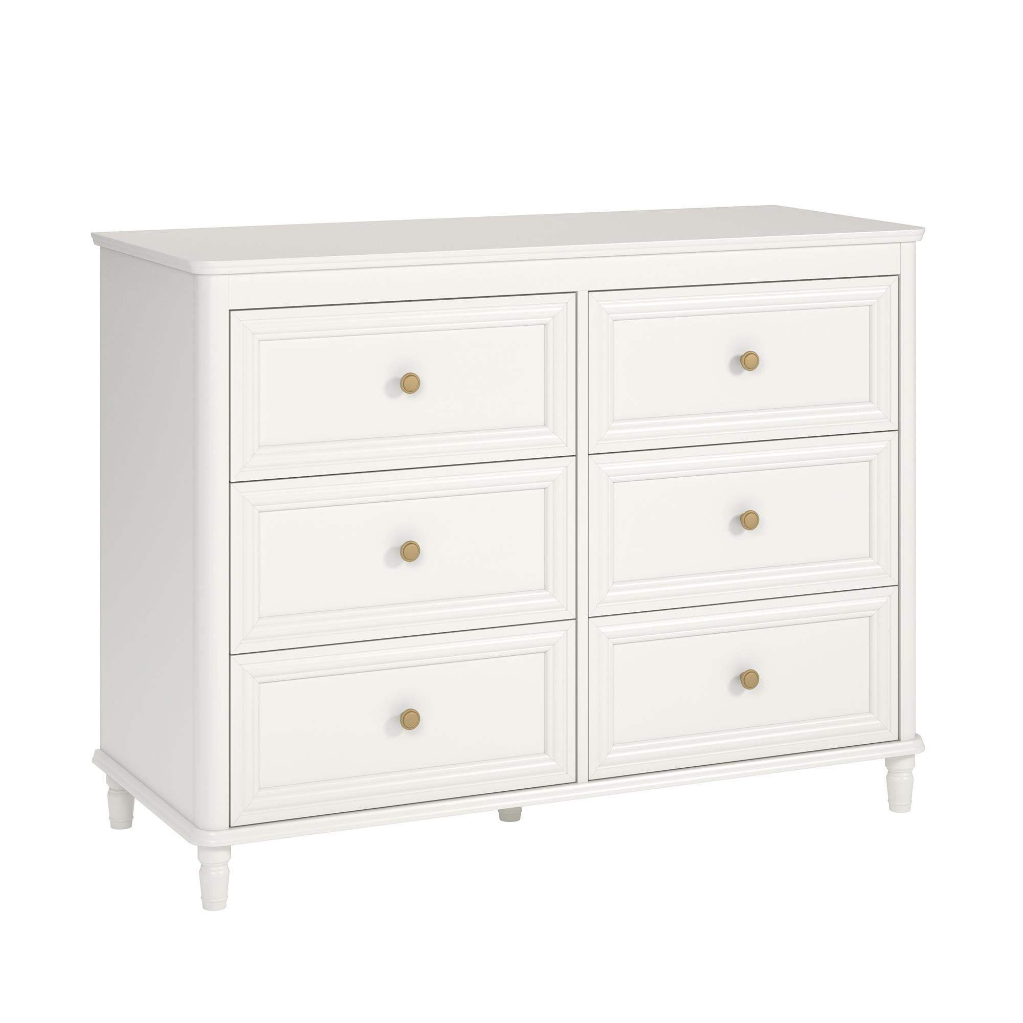 Little Seeds Piper 6 Drawer Dresser, Cream