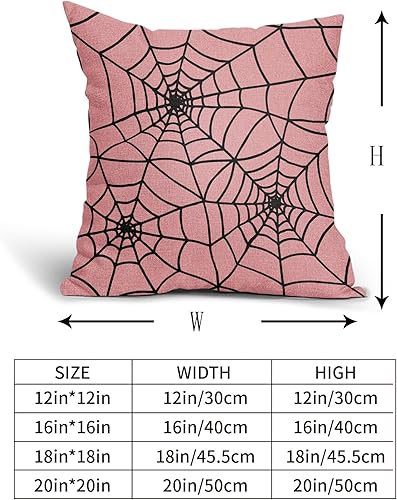 Miniatura 4 de Kawani Juego de 2 fundas de almohada lumbar de Halloween de 12 x 20 pulgadas, fundas de almohada rectangulares decorativas de tela de araña negra