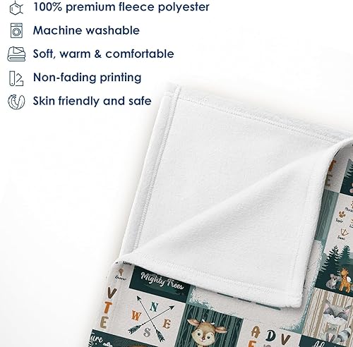 Miniatura 8 de DIZZY Manta de bebé personalizada con nombres, manta de caza de patos, manta de bebé de pato personalizada, manta de bebé de aves acuáticas, manta