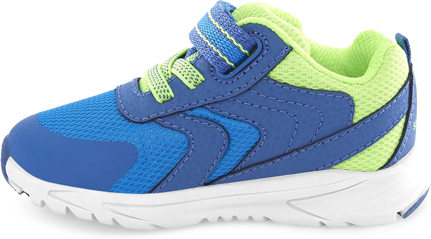 Stride Rite Boy's M2P Bolt Athletic Sneaker, Blue Neon, 5 Wide Toddler