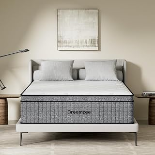 Full Size 12 Inch Hybrid Mattress Pocket Spring, Cooling Gel Memory Foam Matelas in a Box, Fiberglass-Free, CertiPUR-US & Oeko-Tex Dual Certified, Motion Isolation, 365-Night Trial